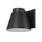 Z-Lite Asher Outdoor Wall, 1-Light, 12 In.W x 13 In.L x 11 In.H, Black/Sandblast 544B-BK-LED - alternate 8